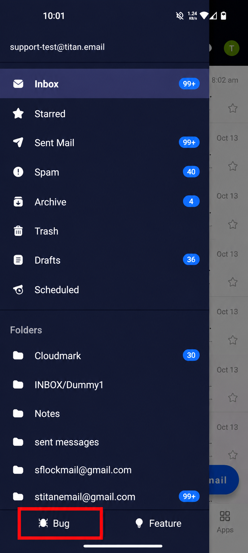 Dark Email Drawer with Bug Highlight.png