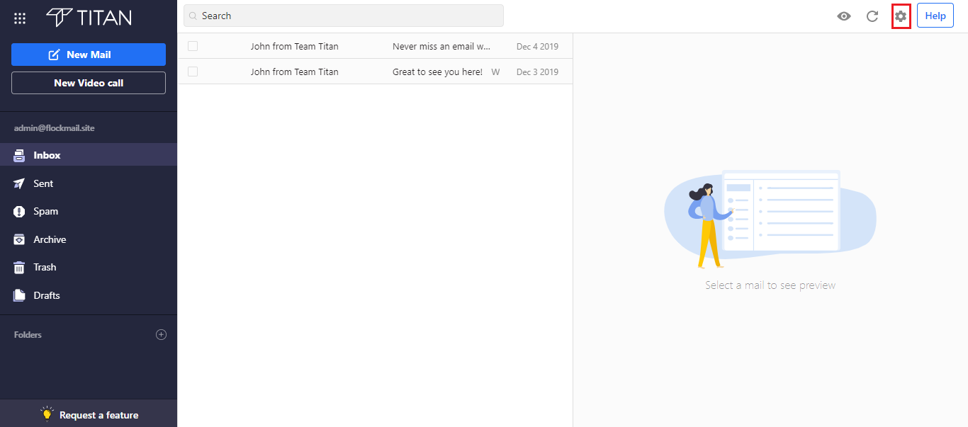 Setting App Language On Titan Mail Titan Mail